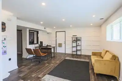 Living room at Calvert at Quarterfield Station