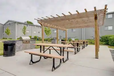 Picnic area at Calvert at Quarterfield Station